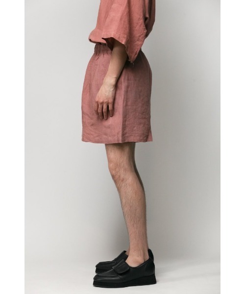 Badhiya(バディ―ヤ)の「Easy shorts - linen(その他パンツ・メンズ・ブラック/ピンク/ブルー・1/2)」の9枚目の写真