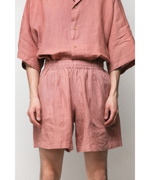 Badhiya(バディ―ヤ)の「Easy shorts - linen(その他パンツ・メンズ・ブラック/ピンク/ブルー・1/2)」の11枚目の写真