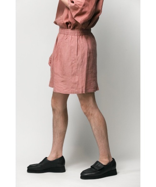 Badhiya(バディ―ヤ)の「Easy shorts - linen(その他パンツ・メンズ・ブラック/ピンク/ブルー・1/2)」の13枚目の写真