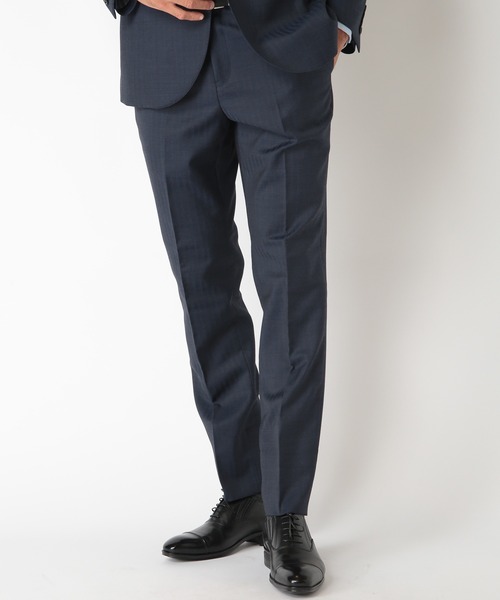 MEN'S BIGI（メンズビギ）の「TWシャンブレーヘリンボーンスーツ（セットアップ・メンズ・ネイビー/グレー・01/02/03/04）」の10枚目の写真