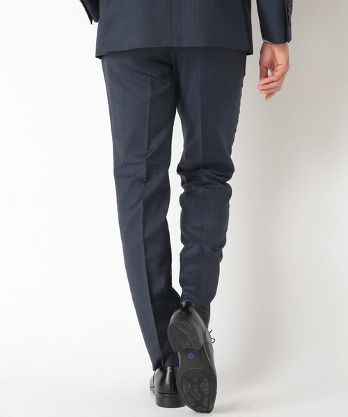 MEN'S BIGI（メンズビギ）の「TWシャンブレーヘリンボーンスーツ（セットアップ・メンズ・ネイビー/グレー・01/02/03/04）」の12枚目の写真