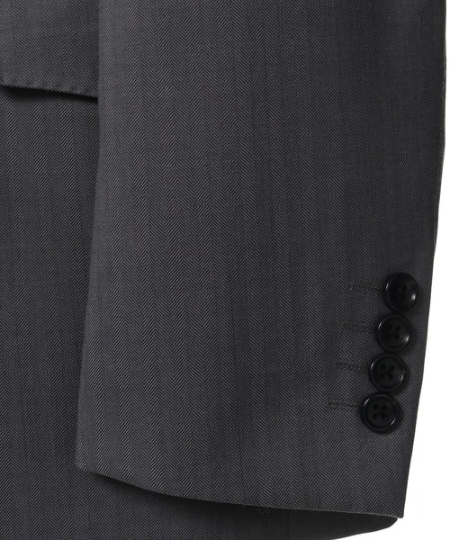 MEN'S BIGI（メンズビギ）の「TWシャンブレーヘリンボーンスーツ（セットアップ・メンズ・ネイビー/グレー・01/02/03/04）」の18枚目の写真