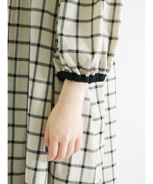 Samansa Mos2（サマンサ モスモス）の「配色ギャザーワンピース