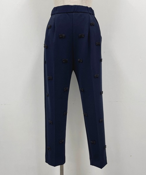 PICCIN（ピッチン）の「グログランリボンストレッチパンツ（その他パンツ・レディース・ブラック/ネイビー・M）」の9枚目の写真