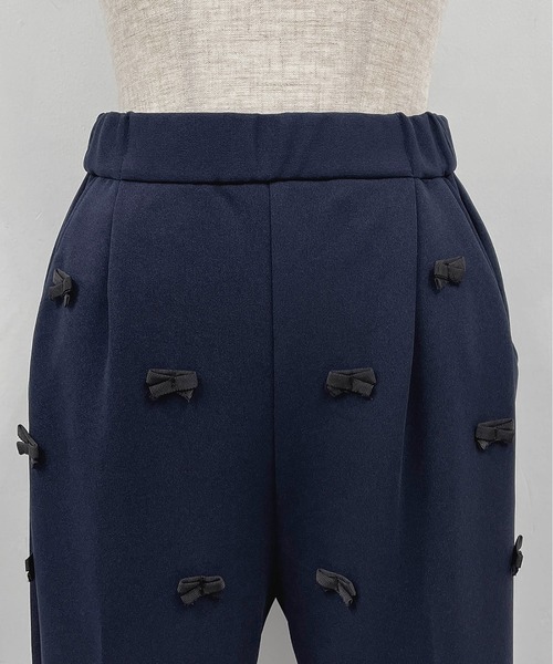 PICCIN（ピッチン）の「グログランリボンストレッチパンツ（その他パンツ・レディース・ブラック/ネイビー・M）」の12枚目の写真
