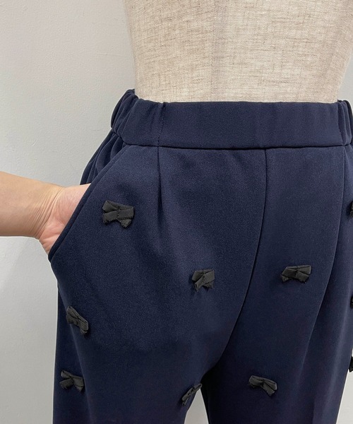 PICCIN（ピッチン）の「グログランリボンストレッチパンツ（その他パンツ・レディース・ブラック/ネイビー・M）」の13枚目の写真