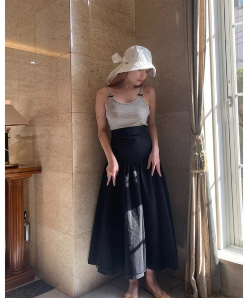 epine(エピヌ)の「waist mark layer tulle skirt(スカート・レディース・ブラック・FREE)」の16枚目の写真