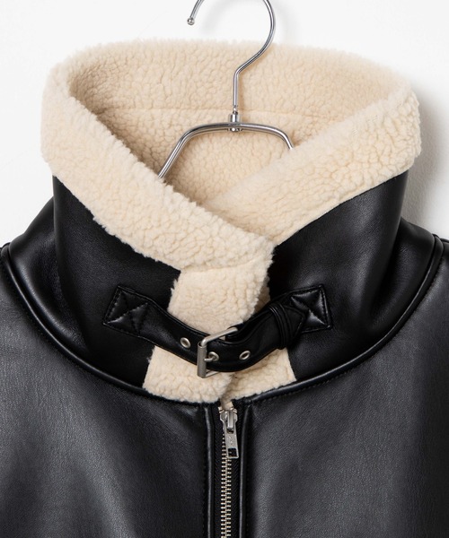 WEGO（ウィゴー）の「WEGO/フェイクレザーボアベスト（ベスト・レディース・ブラック/ブラウン系その他・FREE）」の5枚目の写真