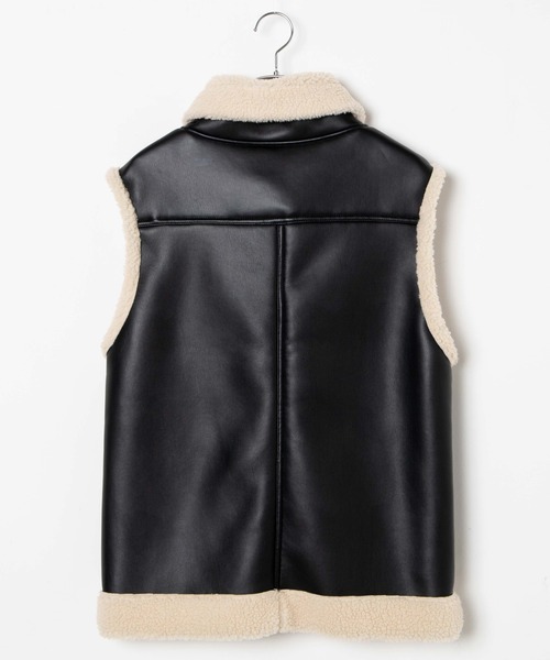 WEGO（ウィゴー）の「WEGO/フェイクレザーボアベスト（ベスト・レディース・ブラック/ブラウン系その他・FREE）」の19枚目の写真
