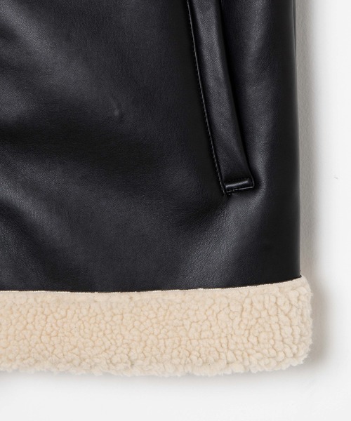 WEGO（ウィゴー）の「WEGO/フェイクレザーボアベスト（ベスト・レディース・ブラック/ブラウン系その他・FREE）」の13枚目の写真