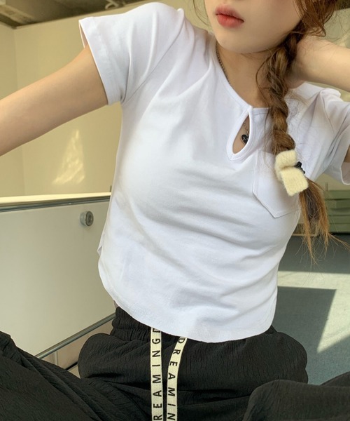 日本未入荷*関送込*ARISEISM*ヘンリーネック/クロップド Tシャツ TIEASY（ティージー） 別注 HDCS ヘンリーネック ショート