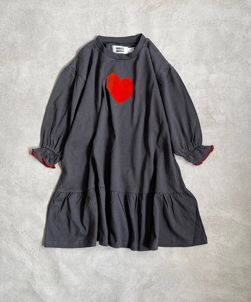 HOGAN RANCH WEAR（ホーガンランチウエア）の「フリルワンピース（90～140cm）（ワンピース・キッズ・グレー/ピンク/クリーム/グレー系その他/サーモンピンク/チャコール・90/100/110/120/130/140）」の4枚目の写真