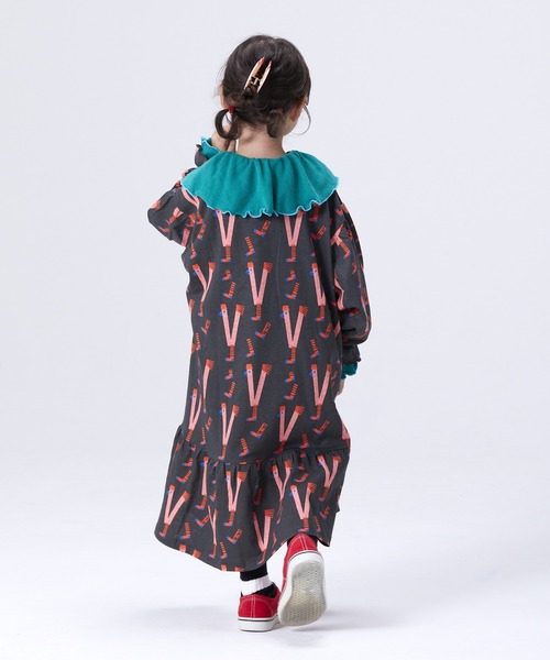 HOGAN RANCH WEAR（ホーガンランチウエア）の「フリルワンピース（90～140cm）（ワンピース・キッズ・グレー/ピンク/クリーム/グレー系その他/サーモンピンク/チャコール・90/100/110/120/130/140）」の15枚目の写真