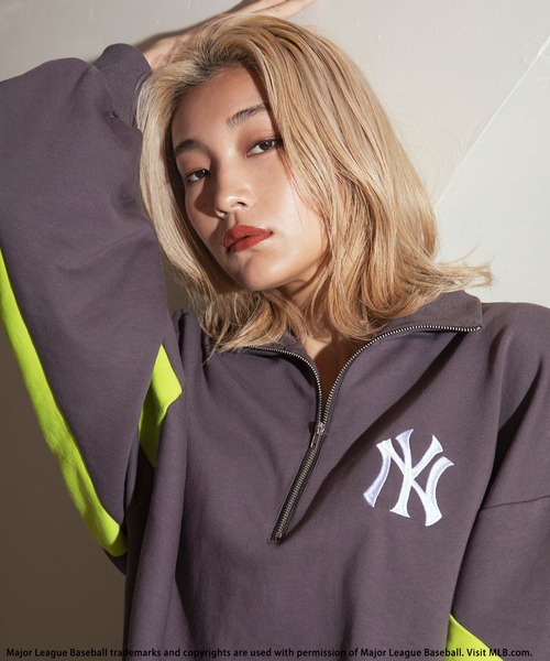 mavimoon スウェット ワンピース high neck half zip up sweat all in one / ivory [2size