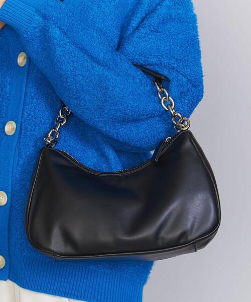 BEAUTY&YOUTH UNITED ARROWS(ビューティーアンドユースユナイテッドアローズ)の「MOON ショルダー バッグ -2WAY-(ショルダーバッグ・レディース・ブラック/オレンジ・FREE)」の1枚目の写真