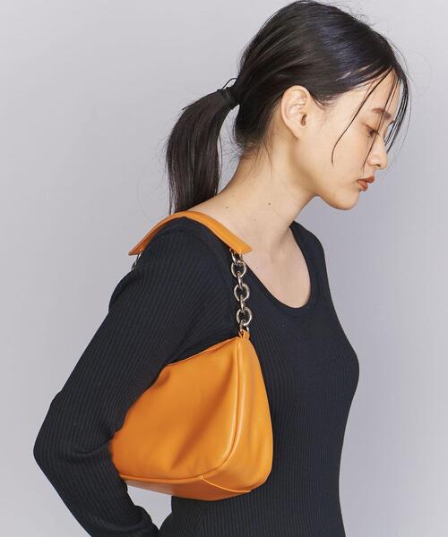 BEAUTY&YOUTH UNITED ARROWS(ビューティーアンドユースユナイテッドアローズ)の「MOON ショルダー バッグ -2WAY-(ショルダーバッグ・レディース・ブラック/オレンジ・FREE)」の5枚目の写真
