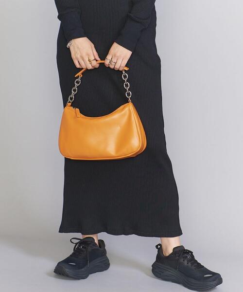 BEAUTY&YOUTH UNITED ARROWS(ビューティーアンドユースユナイテッドアローズ)の「MOON ショルダー バッグ -2WAY-(ショルダーバッグ・レディース・ブラック/オレンジ・FREE)」の4枚目の写真