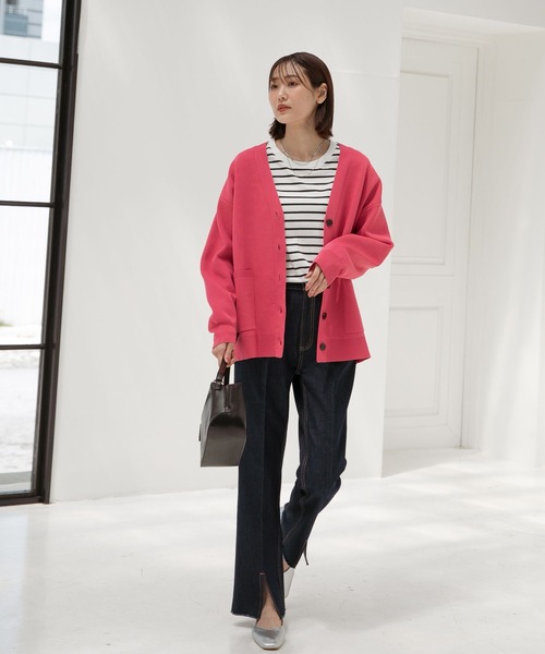 リッチライトニットVカーディガン/297779