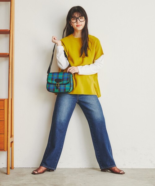 coen(コーエン)の「コンビフラップショルダーバッグ(ショルダーバッグ・レディース・ロイヤルブルー/ベージュ/ケリー・FREE)」の19枚目の写真