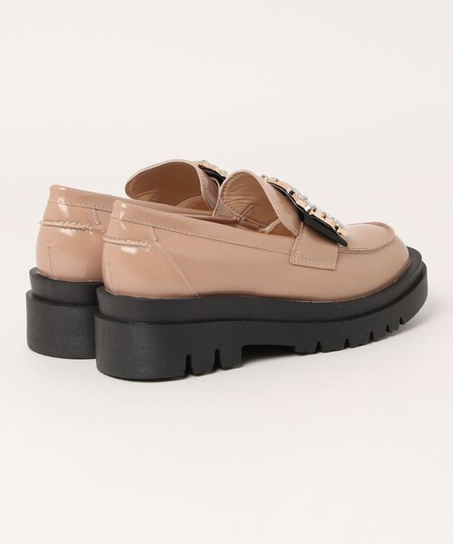 KOBE LETTUCE（コウベレタス）の「ビジュー厚底ローファー[I2469]（ローファー・レディース・ブラック/ホワイト/ベージュ・M/S/L/LL）」の4枚目の写真