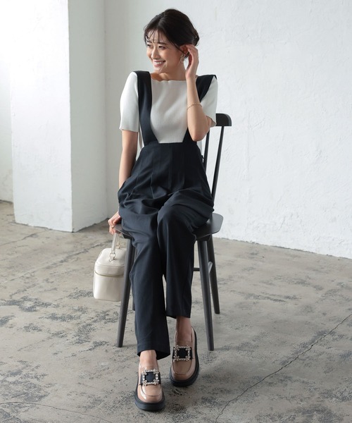 KOBE LETTUCE（コウベレタス）の「ビジュー厚底ローファー[I2469]（ローファー・レディース・ブラック/ホワイト/ベージュ・M/S/L/LL）」の10枚目の写真