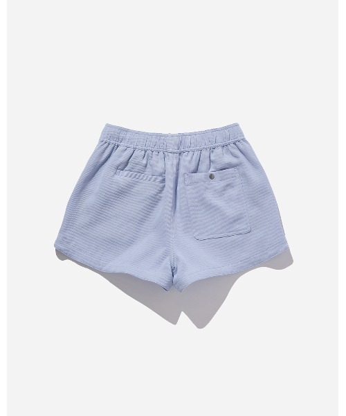 Saturdays NYC(サタデーズ ニューヨークシティ )の「Pia Seersucker Cotton Short(その他パンツ・レディース・サックスブルー/キナリ・X-SMALL/S/M/L)」の12枚目の写真