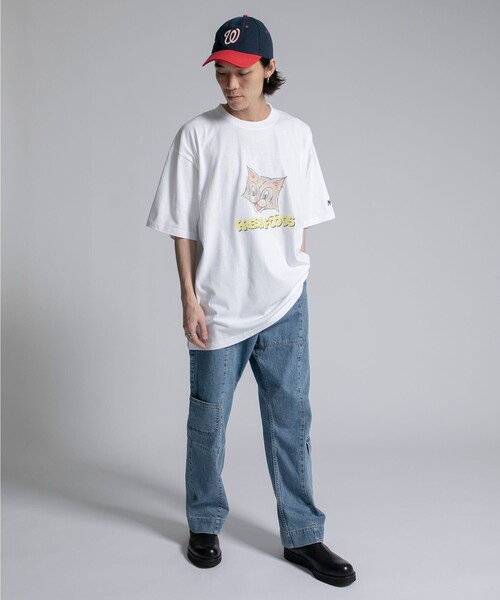Name.(ネーム)の「【Name.】STUDIOUS別注 PRINT TEE CAT(Tシャツ/カットソー・メンズ・ホワイト/ブラック・1/2)」の3枚目の写真