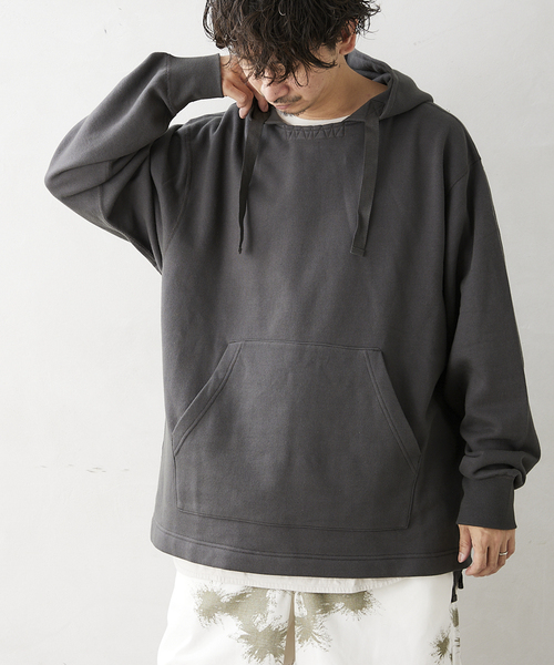 ARMY TWILL（アーミーツイル）の「【ARMY TWILL/アーミーツイル】別注 FRA SWEAT HOODIE（パーカー・メンズ・ブラック系その他/アイボリー/カーキ・MEDIUM/LARGE）」の3枚目の写真