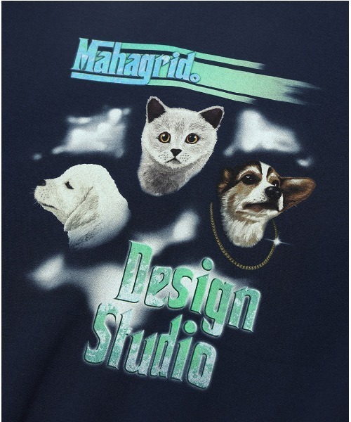 MAHAGRID(マハグリッド)の「『mahagrid/マハグリッド』FUZZIES SWEATSHIRT/ファジーズデザイン スウェットシャツ(スウェット・レディース・ブラック/ネイビー・M/L/XL/S)」の14枚目の写真