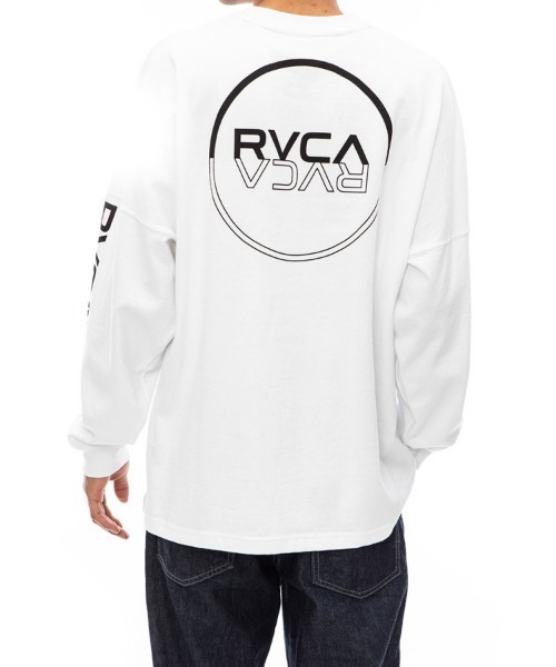 RVCA(ルーカ)の「WEB限定 RVCA HALF WAY LS(Tシャツ/カットソー・メンズ・ホワイト/ブラック・M/L)」の2枚目の写真
