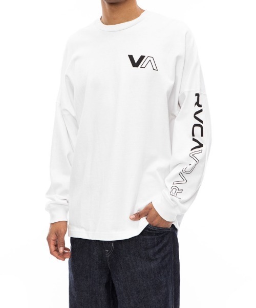 RVCA(ルーカ)の「WEB限定 RVCA HALF WAY LS(Tシャツ/カットソー・メンズ・ホワイト/ブラック・M/L)」の3枚目の写真
