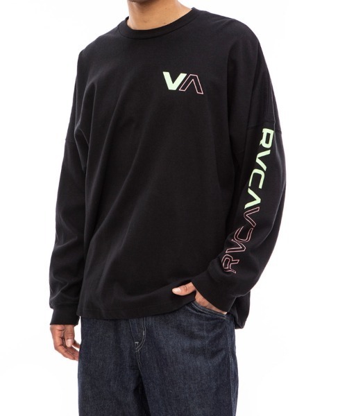 RVCA(ルーカ)の「WEB限定 RVCA HALF WAY LS(Tシャツ/カットソー・メンズ・ホワイト/ブラック・M/L)」の5枚目の写真