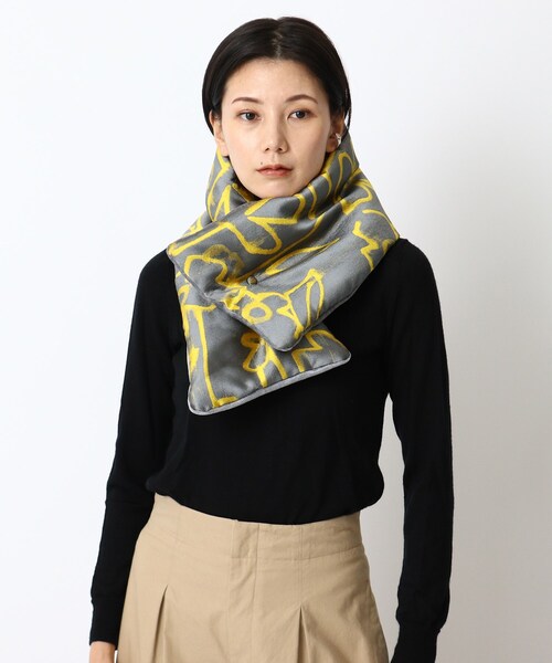 HIROKO HAYASHI（ヒロコハヤシ）の「◆SFINGE(スフィンジェ)マフラー（ストール/ショール・レディース・グレー系・00）」の12枚目の写真