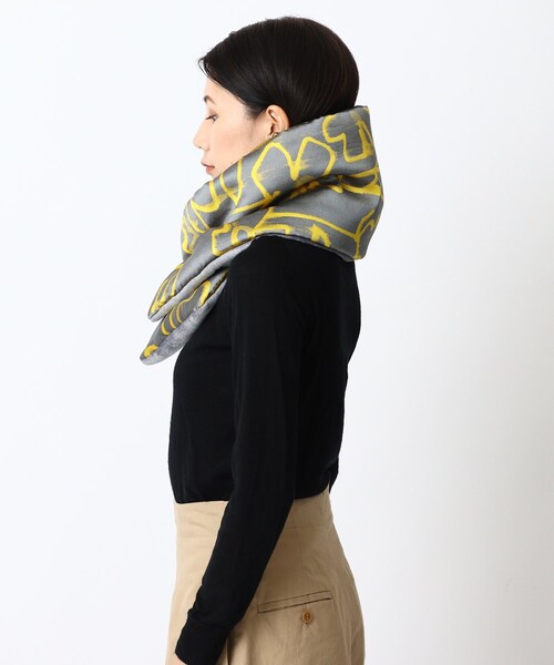 HIROKO HAYASHI（ヒロコハヤシ）の「◆SFINGE(スフィンジェ)マフラー（ストール/ショール・レディース・グレー系・00）」の13枚目の写真