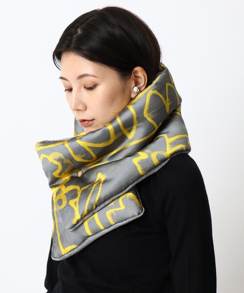 HIROKO HAYASHI（ヒロコハヤシ）の「◆SFINGE(スフィンジェ)マフラー（ストール/ショール・レディース・グレー系・00）」の15枚目の写真