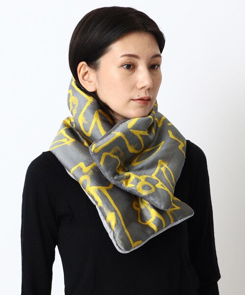 HIROKO HAYASHI（ヒロコハヤシ）の「◆SFINGE(スフィンジェ)マフラー（ストール/ショール・レディース・グレー系・00）」の16枚目の写真