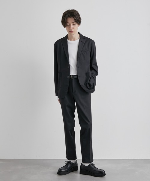 JUNRED(ジュンレッド)の「MVSニット総柄プリントスラックス(スラックス・メンズ・ブラック/ネイビー・LL/M/L)」の5枚目の写真