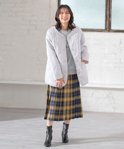 Honeys（ハニーズ）の「キルティングブルゾン（ブルゾン・レディース・モカ/グレー/ブラック/カーキ/ピンク系その他/アイボリー・S/M/L）」の20枚目の写真