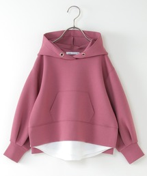 ikka（イッカ）の「ダンボールニットレイヤードパーカー（100~160cm）（パーカー・キッズ）」