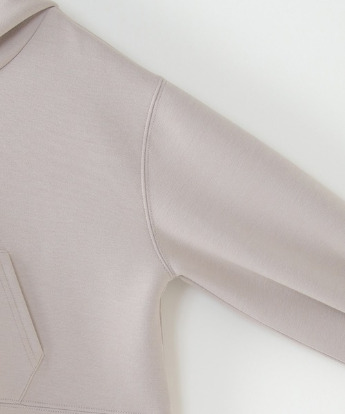 ikka（イッカ）の「ダンボールニットレイヤードパーカー（100~160cm）（パーカー・キッズ・ピンク系その他/ベージュ・100/140/150/160/110/130/120）」の5枚目の写真