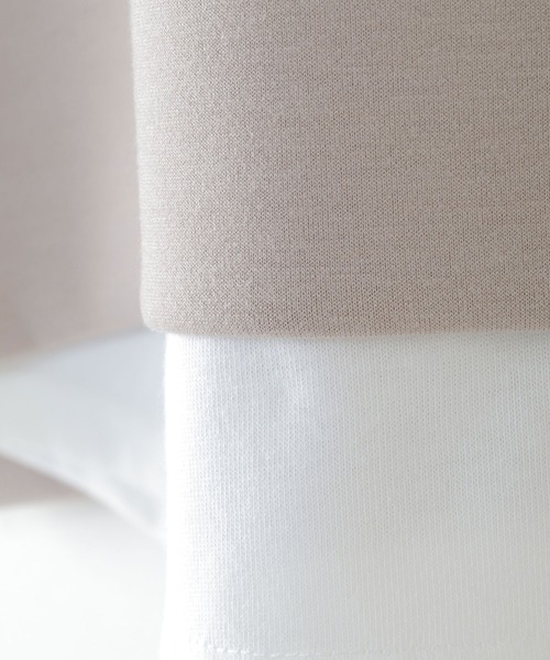 ikka（イッカ）の「ダンボールニットレイヤードパーカー（100~160cm）（パーカー・キッズ・ピンク系その他/ベージュ・100/140/150/160/110/130/120）」の10枚目の写真