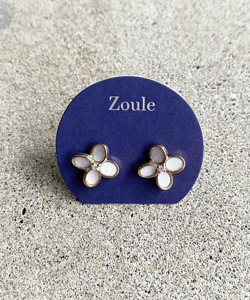 Zoule(ゾーラ)の「Zoule ゾーラ:jewel flower ジュエルフラワー ニッケルフリー ピアス(ピアス(両耳用)・レディース・ゴールド/シルバー・FREE)」の2枚目の写真