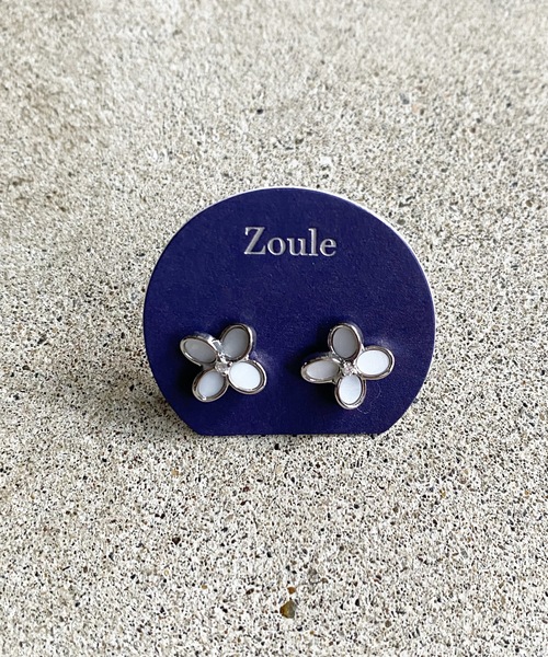 Zoule(ゾーラ)の「Zoule ゾーラ:jewel flower ジュエルフラワー ニッケルフリー ピアス(ピアス(両耳用)・レディース・ゴールド/シルバー・FREE)」の4枚目の写真