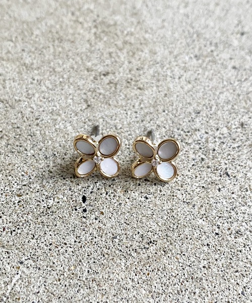 Zoule(ゾーラ)の「Zoule ゾーラ:jewel flower ジュエルフラワー ニッケルフリー ピアス(ピアス(両耳用)・レディース・ゴールド/シルバー・FREE)」の8枚目の写真