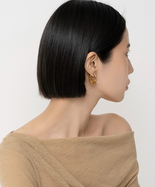 LAPUIS（ラピュイ）の「LAPUIS(ラピュイ)Coil Aroundイヤリング（イヤリング・レディース・マルチ/ゴールド/シルバー・FREE）」の18枚目の写真