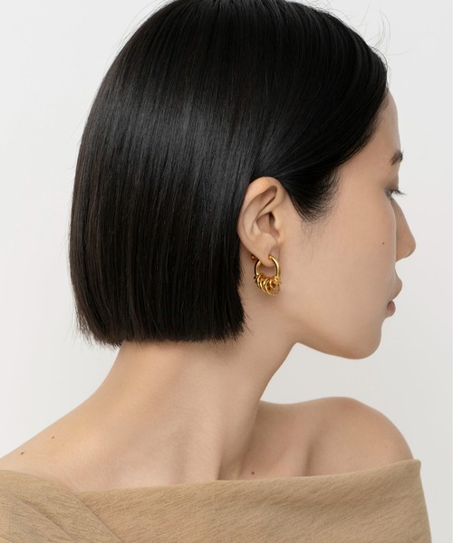 LAPUIS（ラピュイ）の「LAPUIS(ラピュイ)Coil Aroundイヤリング（イヤリング・レディース・マルチ/ゴールド/シルバー・FREE）」の17枚目の写真