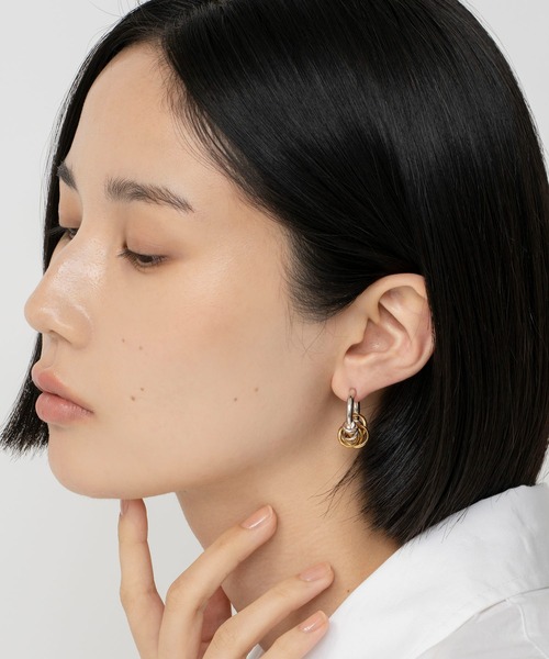 LAPUIS（ラピュイ）の「LAPUIS(ラピュイ)Coil Aroundイヤリング（イヤリング・レディース・マルチ/ゴールド/シルバー・FREE）」の13枚目の写真