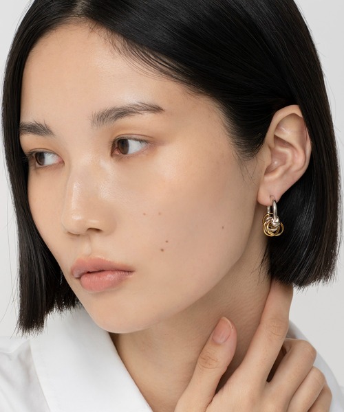 LAPUIS（ラピュイ）の「LAPUIS(ラピュイ)Coil Aroundイヤリング（イヤリング・レディース・マルチ/ゴールド/シルバー・FREE）」の14枚目の写真