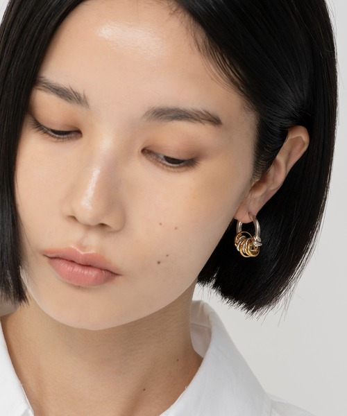 LAPUIS（ラピュイ）の「LAPUIS(ラピュイ)Coil Aroundイヤリング（イヤリング・レディース・マルチ/ゴールド/シルバー・FREE）」の15枚目の写真