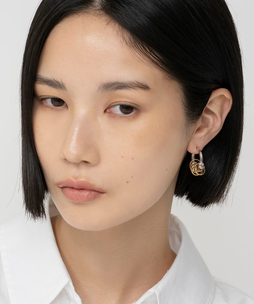 LAPUIS（ラピュイ）の「LAPUIS(ラピュイ)Coil Aroundイヤリング（イヤリング・レディース・マルチ/ゴールド/シルバー・FREE）」の16枚目の写真